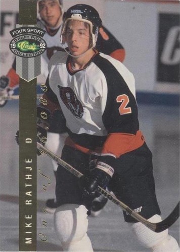 1992 Classic Four Sport Draft Pick Collection - Mike Rathje #LP23