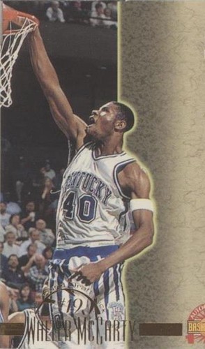 1996-97 Score Board Autographed Basketball - Walter McCarty #16