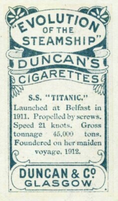 RMS TITANIC *2X3 FRIDGE MAGNET* WHITE STAR LINE ICEBERG UNSINKABLE MAIDEN VOYAGE