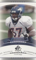 2003 SP Authentic Cecil Sapp #169