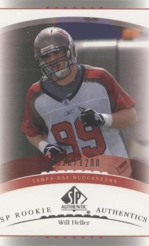 2003 SP Authentic Will Heller #196