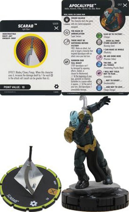 Marvel Heroclix X-Men X of Swords Chase : Apocalypse with Scarab - 057 & s009