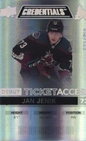 2021-22 Upper Deck Credentials - Jan Jenik #103
