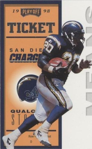 1998 Playoff Contenders Natrone Means #63