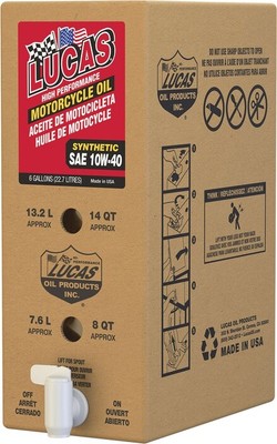 Lucas Oil High-Performance Synthetic Engine Oil 10W-40 6-Gallon Box