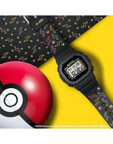 Pre-owned Casio Pikachu Baby Bgd-560pkc-1 Pokemon Baby 25th Anniversary Limited Watch