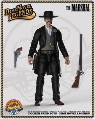 Dime Novel Legends 1:18 scale (4'') old west action figure Marshall