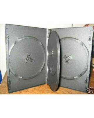 SALE! 2 SLIM MULTI 4 QUAD BLACK DVD CASES BOXES, PSD75