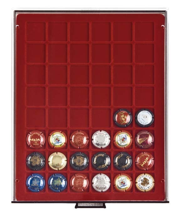 Medaillier 48 Cases Pour Capsules Mousseux Champagne Fume 2748