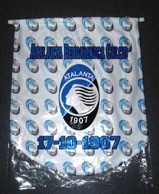 ATALANTA BERGAMASCA CALCIO - ITALY - Pennant - (3) - Flag - Fabric - New - 40 cm