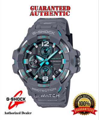 Casio G-Shock GRB300-8A2 GRAVITYMASTER Bluetooth Solar Gray Blue Accents Watch