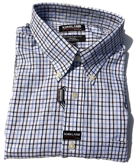 Kirkland Signature Men's Traditional Fit Non-Iron Dress Shirt