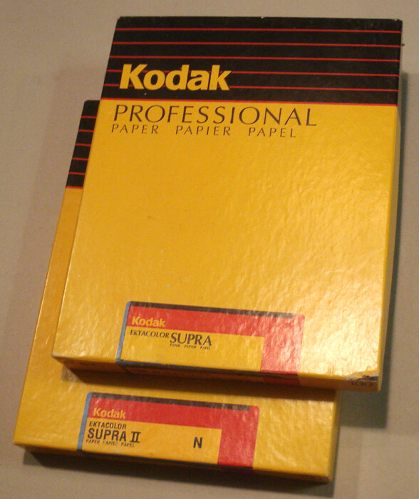 KODAK PROFESSIONAL SEALED Ektacolor Supra 8x10 200 sheets, 2 boxes 8 x 10, F & N