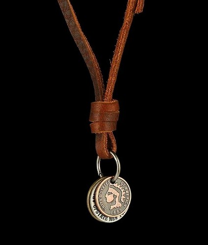 New /2019/Men Abercrombie & Fitch Leather Brown Necklace