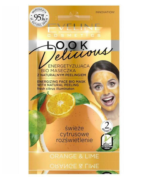 Eveline Look Delicious Face Bio Mask with natural Scrub 95% Natural Ingredients
