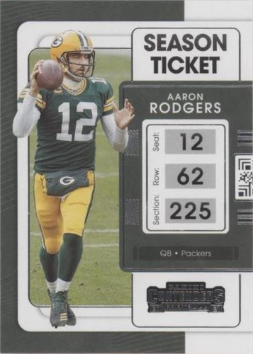 2021 Panini Contenders Aaron Rodgers #34