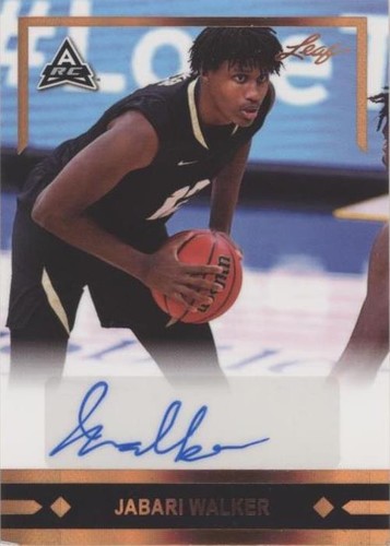 2021-22 Leaf Memories - Jabari Walker #GLR-JW1