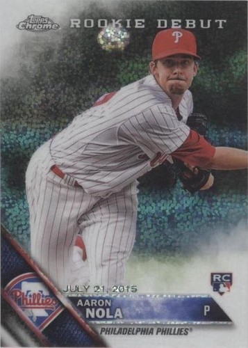 2016 TOPPS UPDATE SERIES BASEBALL AARON NOLA ROOKIE DEBUT