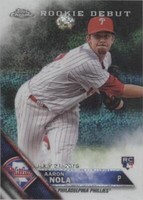 2016 Topps Chrome Update - Aaron Nola #HMT48