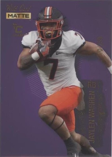 2022 Wild Card MATTE Jaylen Warren #MB-58
