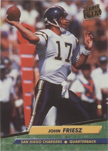 1992 Fleer Ultra John Friesz #344