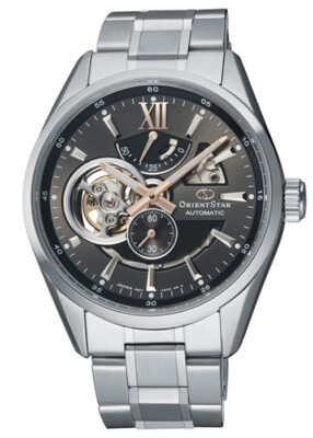 Pre-owned Orient Star Modern Skeleton Rk-av0005n Black Automatic Men's Watch In Box