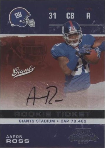 2007 Playoff Contenders Aaron Ross #101
