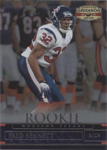 2007 Donruss Gridiron Gear Fred Bennett #136