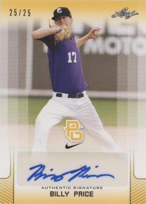 2017 Leaf Perfect Game National Showcase - Billy Price #BA-BP1