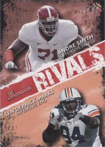 2009 Bowman Draft Picks Andre Smith Sen'derrick Marks #R8