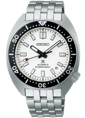 Pre-owned Seiko Prospex Diver Scuba Sbdc171 White Mechanical Analog Men's Watch In Box