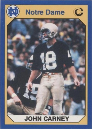 1990 Collegiate Collection University of Notre Dame John Carney #29