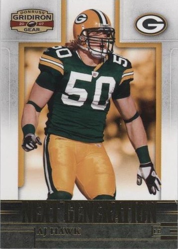 2007 Donruss Gridiron Gear A.J. Hawk #NG-2