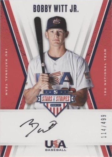 2025 Panini Stars & Stripes Usa Kaboom! #10 Bobby Witt Jr. PSA 10