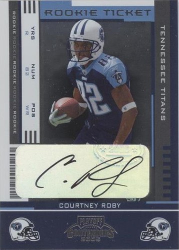 2005 Playoff Contenders Courtney Roby #122