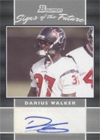 2007 Bowman Darius Walker #SF-DWA