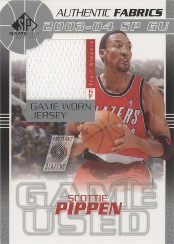 2003-04 SP Game Used - Scottie Pippen #SP-J