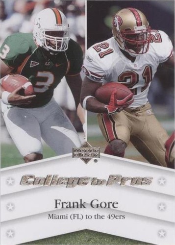 2007 Upper Deck Frank Gore #NTN-FG