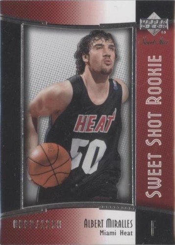 2004-05 Upper Deck Sweet Shot - Albert Miralles #100
