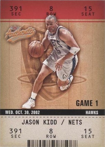2002-03 Fleer Authentix - Jason Kidd #34