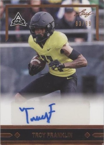2021 Leaf Memories Troy Franklin #GLR-TF1
