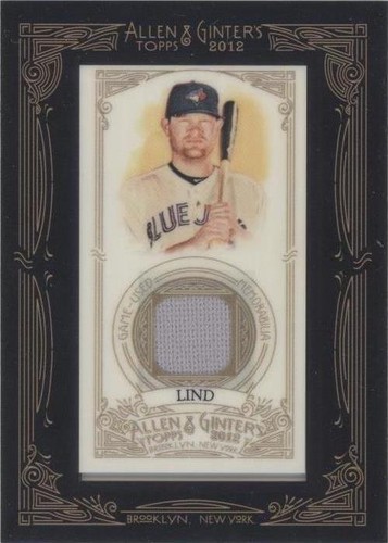 2012 Topps Allen & Ginter's - Adam Lind #AGR-AL
