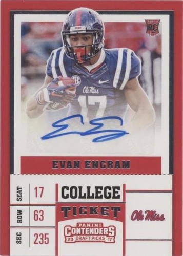 2017 Panini Contenders Draft Picks Evan Engram #128