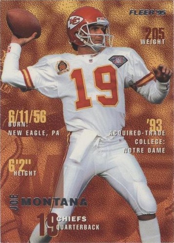 1995 Fleer Joe Montana #183