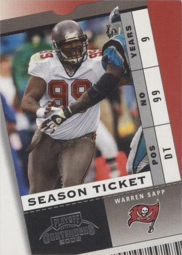 2003 Playoff Contenders Warren Sapp #89