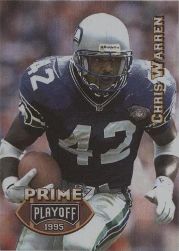 1995 Playoff Prime Chris Warren #92