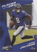 2021 Panini Player of the Day Lamar Jackson #8