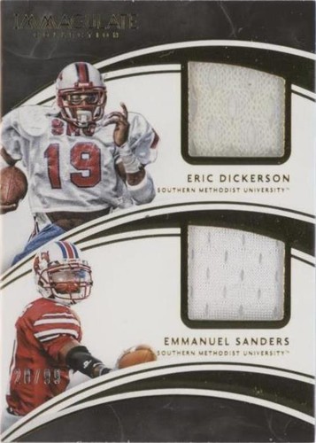 2016 Panini Immaculate Collection Collegiate Emmanuel Sanders Eric Dickerson #24