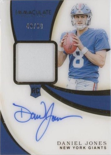 2019 Panini Immaculate Collection Daniel Jones #104