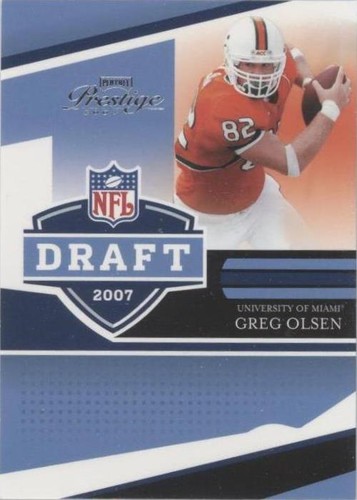 2007 Playoff Prestige Greg Olsen #NFLD-28